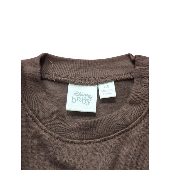 Disney Baby Unisex Brown Mickey Mouse Bodysuit Sz NB/Newborn NEW - Picture 2 of 7